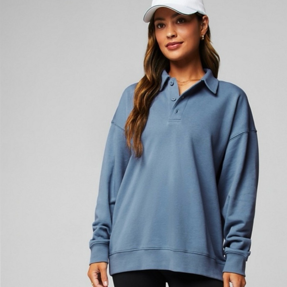 Fabletics Women's Slate Blue Hoodie
